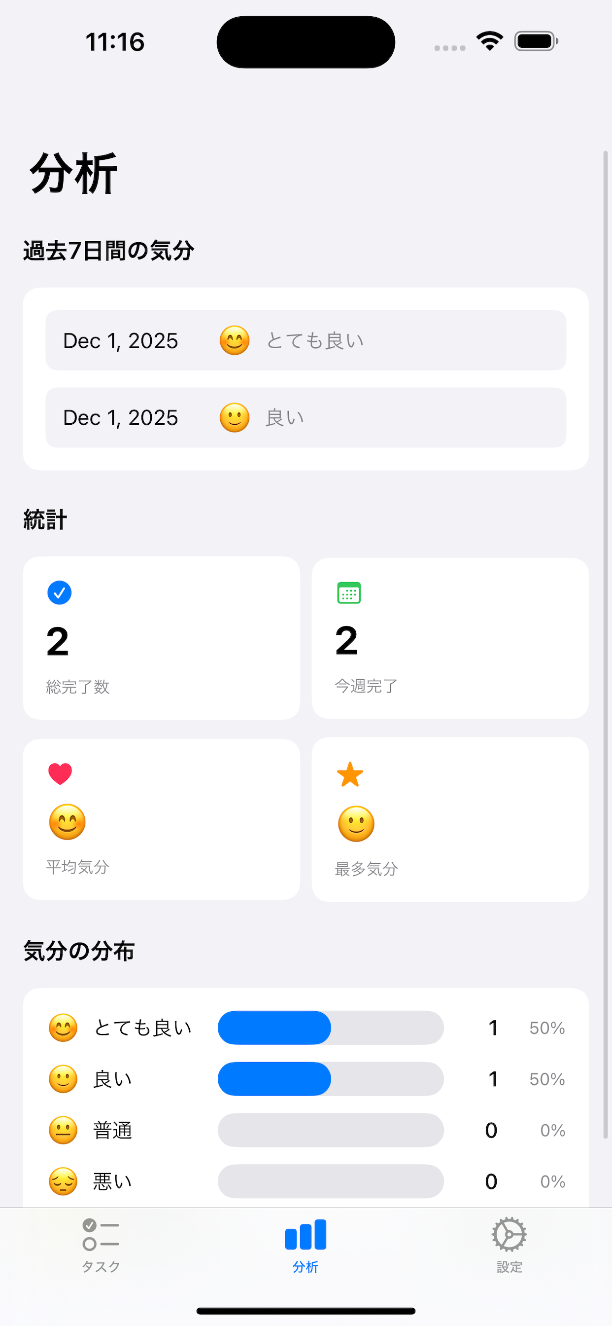 分析画面
